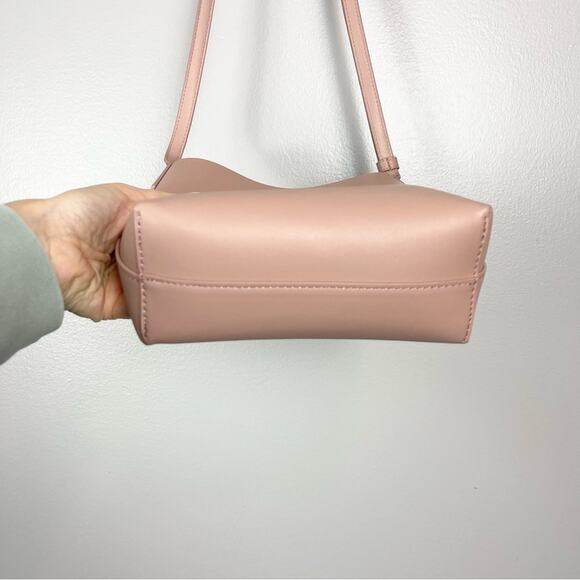 Samara Vegan Leather Shoulder Crossbody Bag Pink - Picture 7 of 8